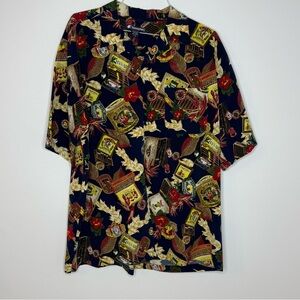 Colorful Graphic Print Shirt